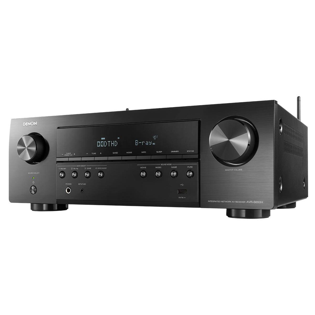 Denon AVR-S540BT 5.2 Channel 4K Ultra HD AV Receiver with Bluetooth