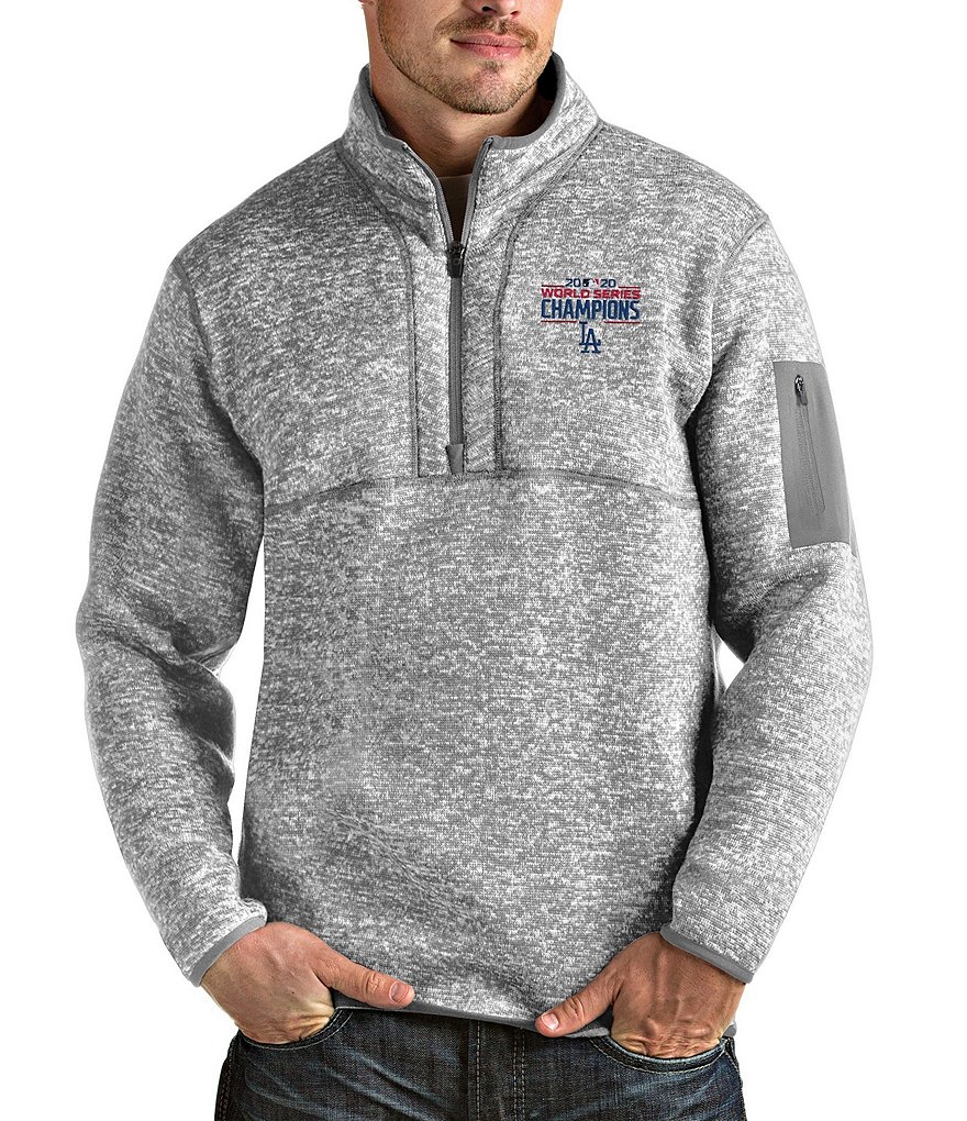 Antigua Los Angeles Dodgers 2020 MLB World Series Champions Fortune Quarter-Zip Pullover