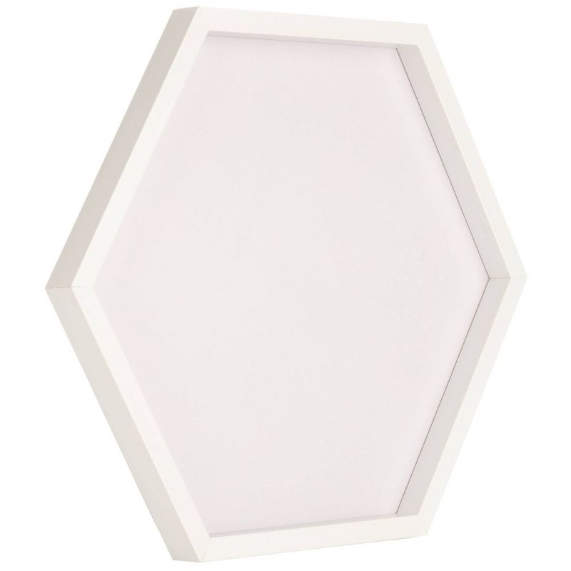 3pc Hexagon Dry Erase Chalkboard/Pinboard Wall Organizer Set White - Gallery Solutions