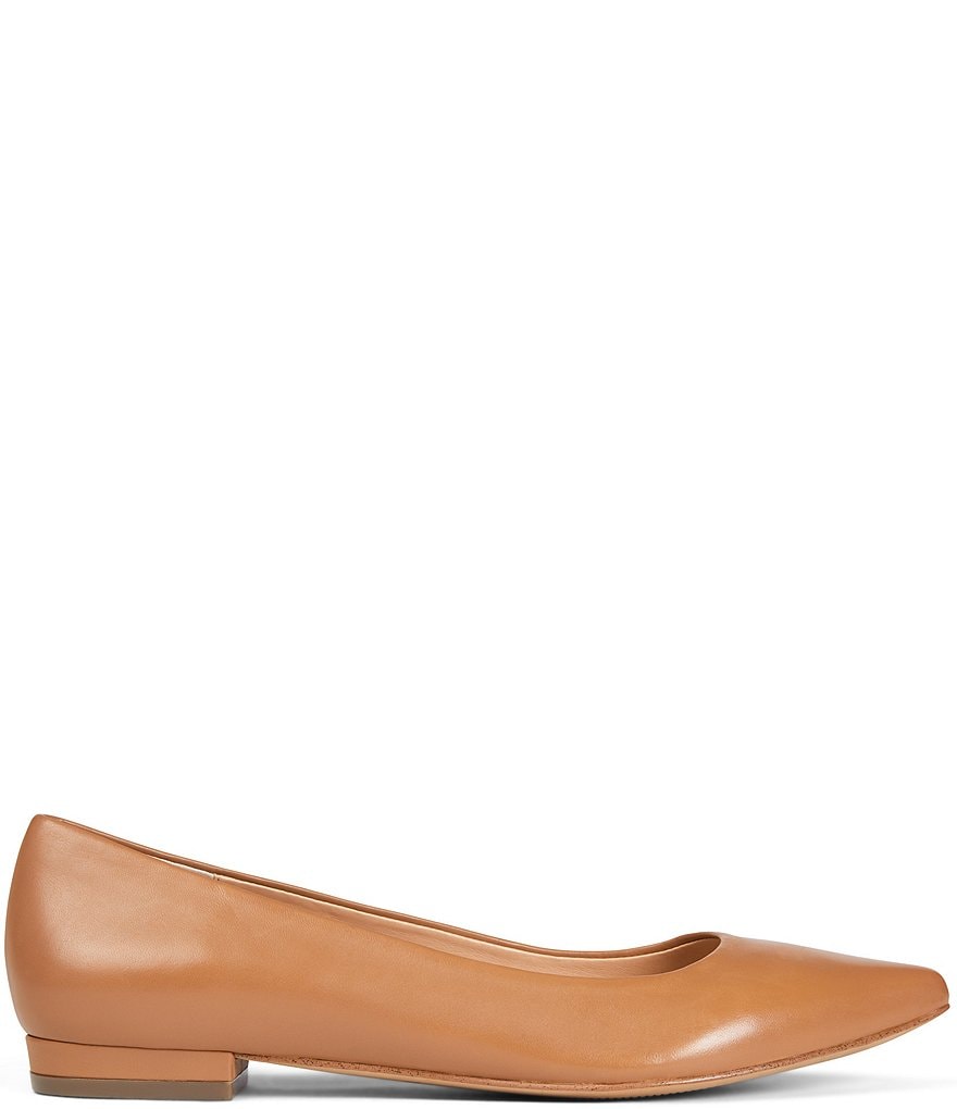Jack Rogers Blair Pointed Toe Bow Leather Flats