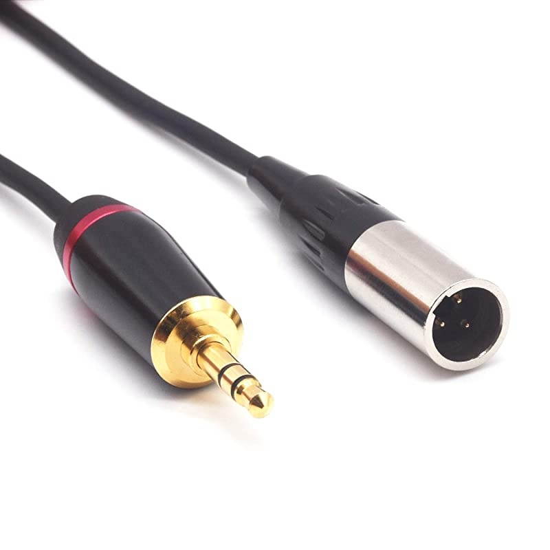 Mini XLR Male to XLR Female Plug Microphone Cable for Blackmagic Pocket 4K Camera Video Assist 4K Mini XLR 3 Pin Pro Lapel Audio Cable 5FT15M