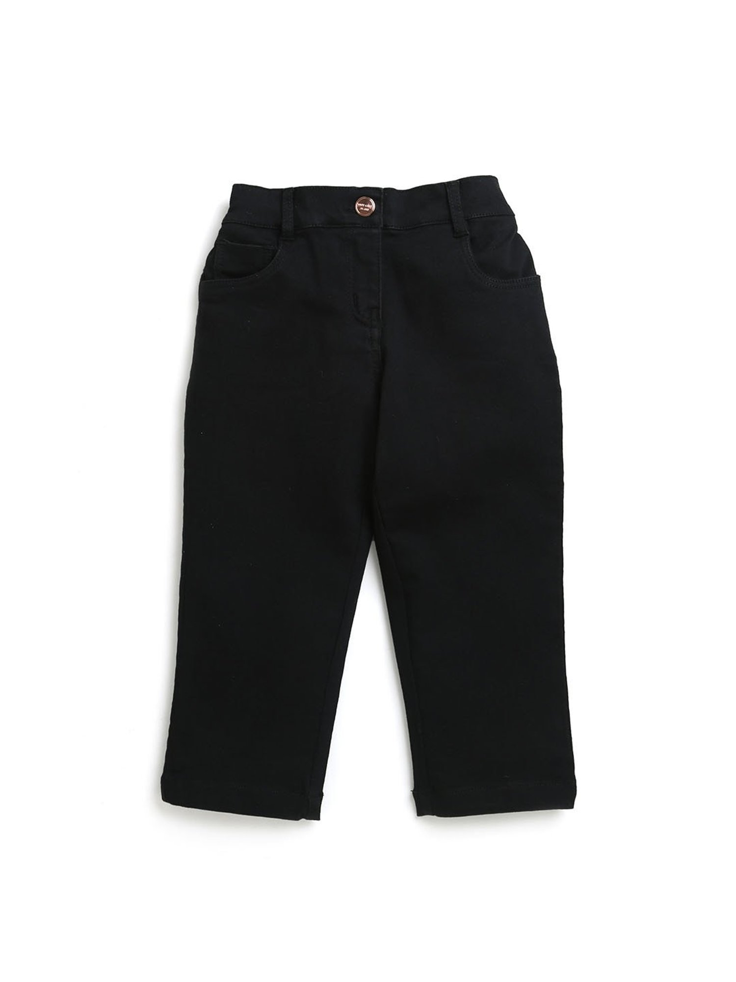 Tiny Girl Black Solid Jeans