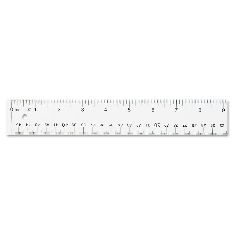 Westcott See Through Acrylic Ruler 18" Clear 10564