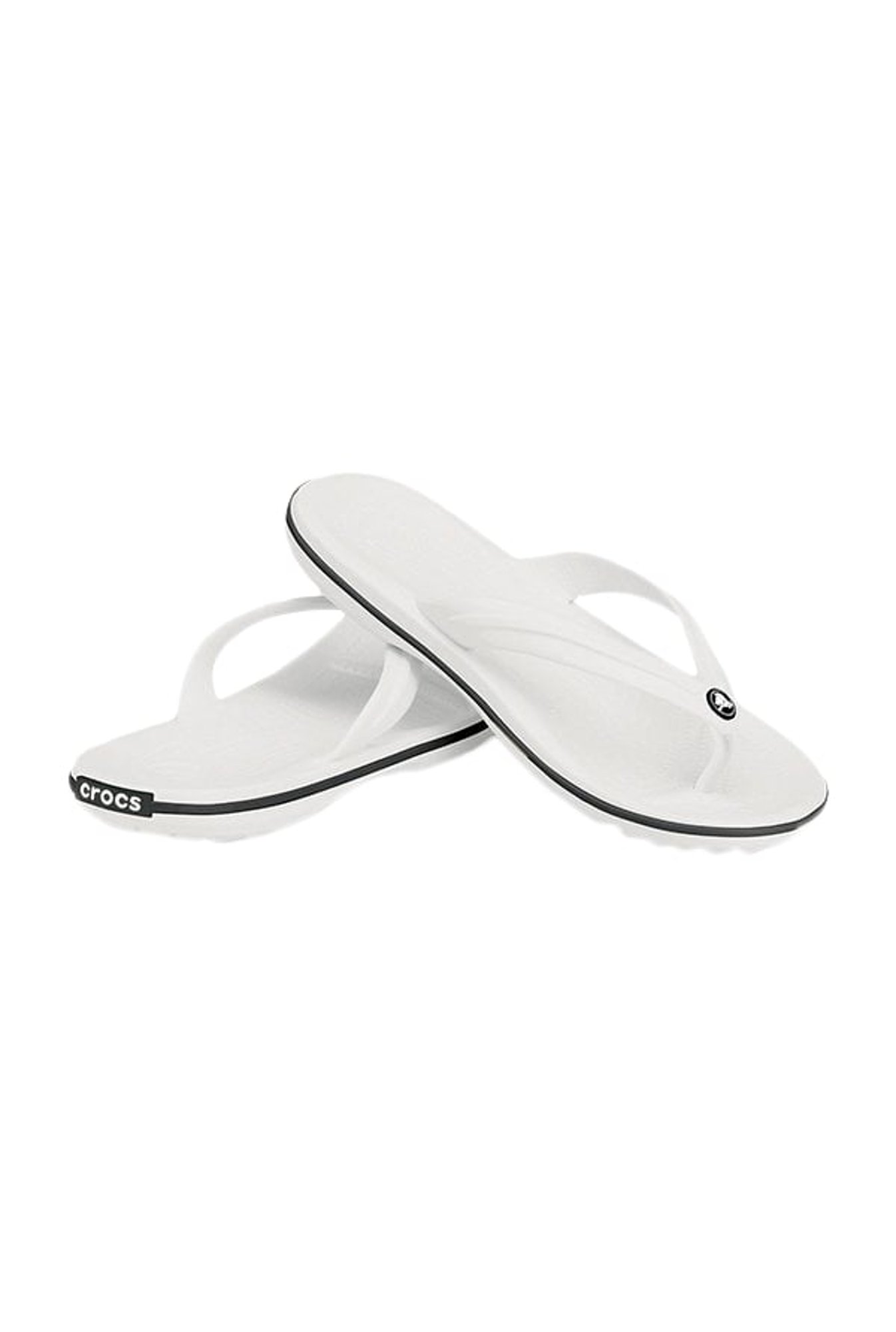 Crocs Unisex Crocband White Flip Flops