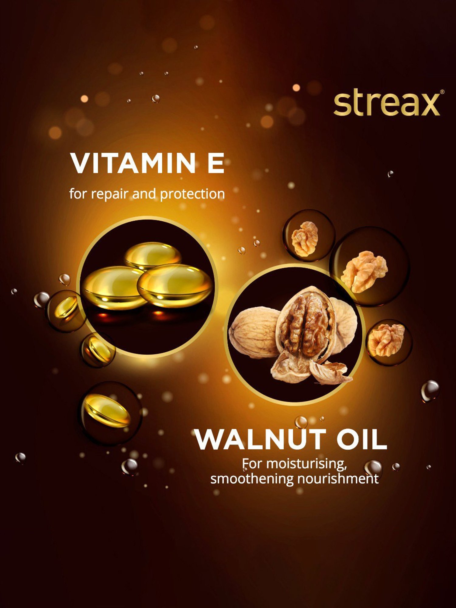 Streax Hair Serum Vitalized with Walnut Oil - 125 ml