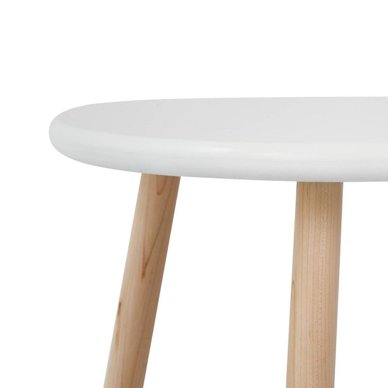 23.5" Peewee Round Kids' Table Maple/White - Nico & Yeye