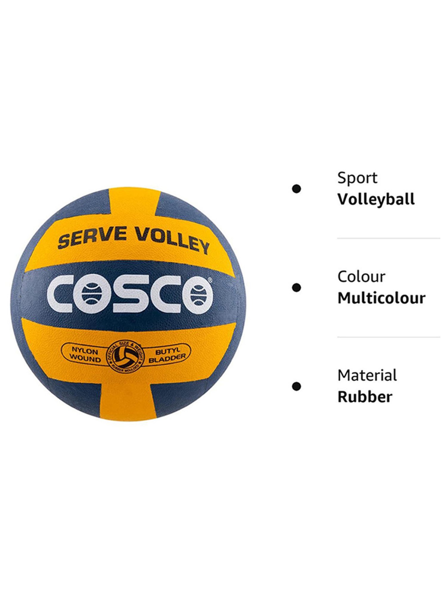 Cosco Serve Volleyball (Multicolor) Size - 4