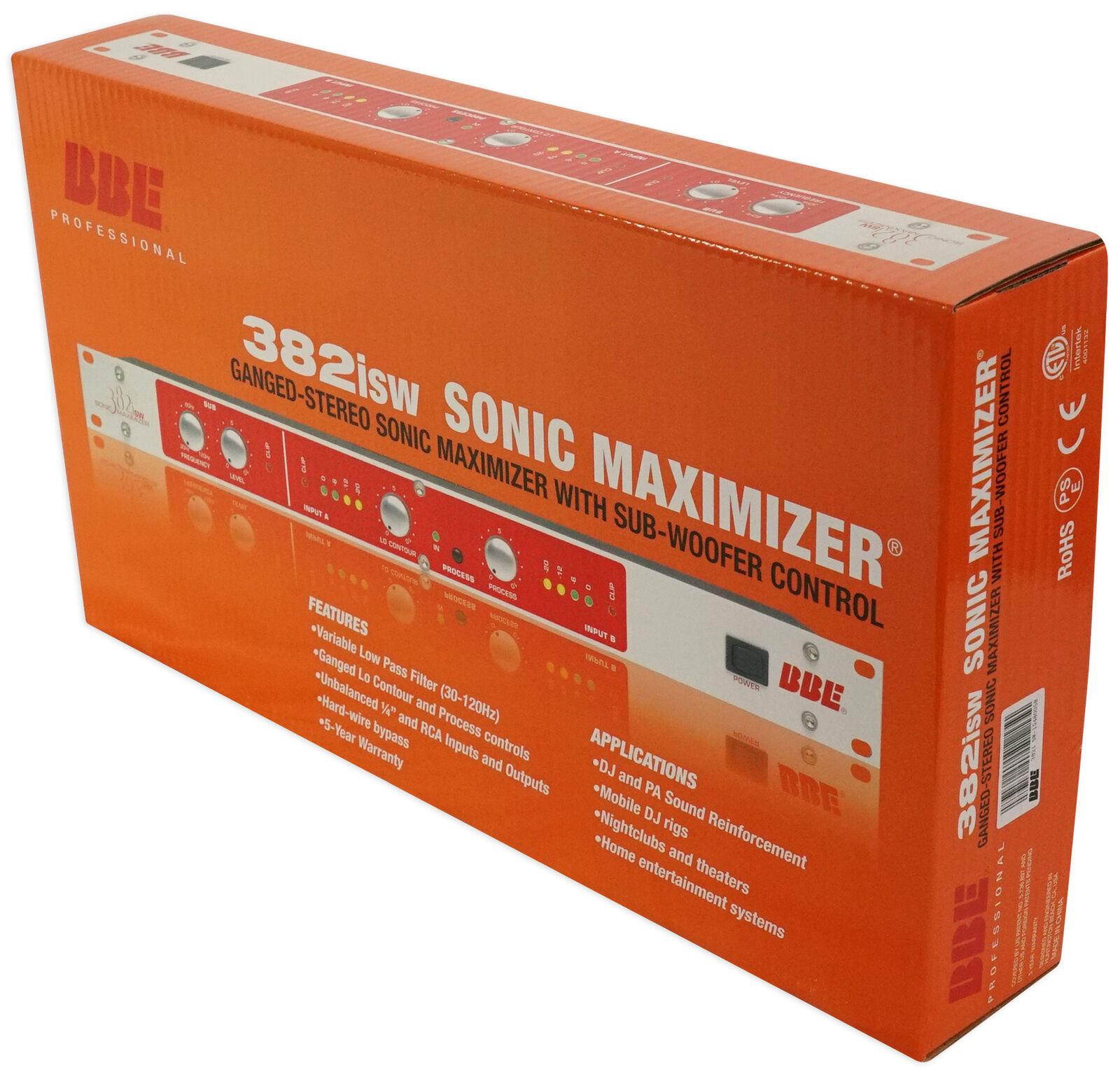 BBE 382ISW Sonic Maximizer Signal Processor w/ Sub Control and Crossover 382I-SW