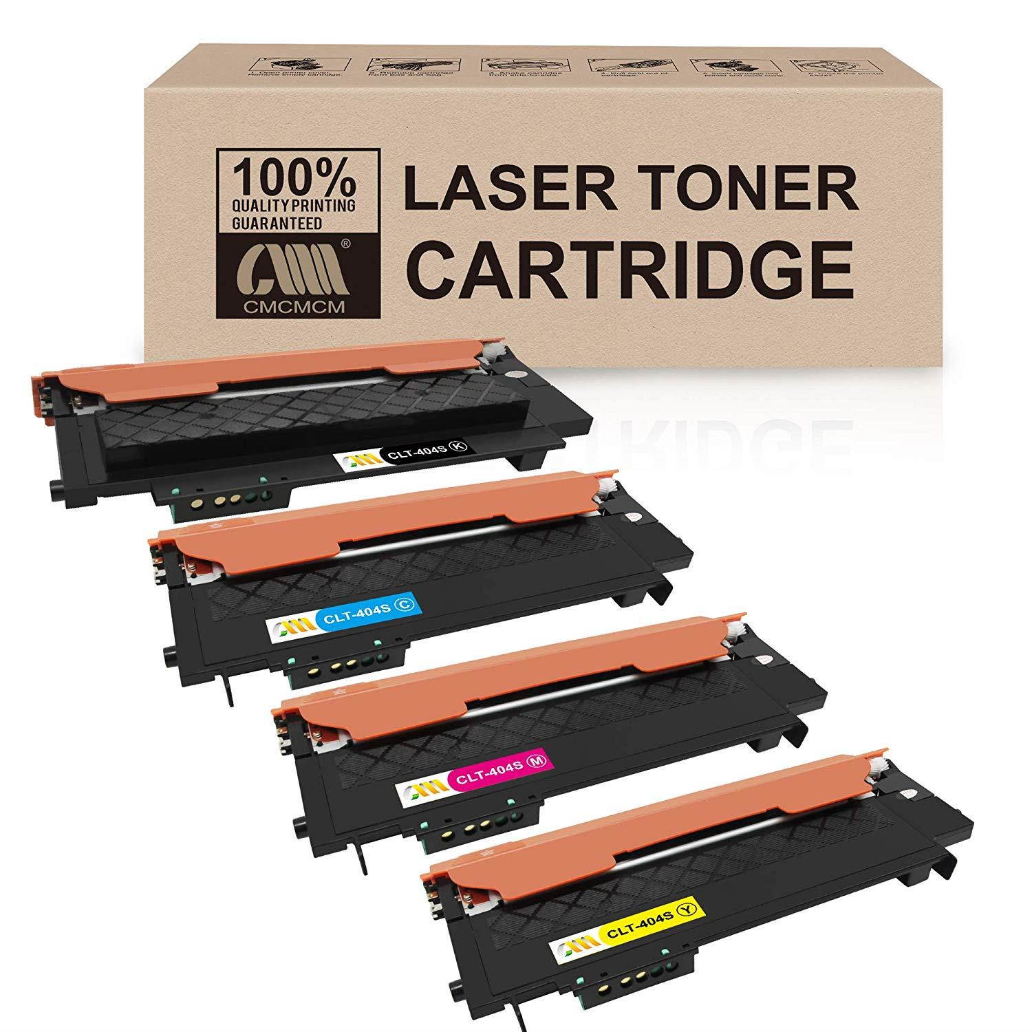CMCMCM Compatible Toner Cartridge Replacement for Samsung 404 404S CLT-K404S CLT-C404S CLT-M404S CLT-Y404S Use with Xpress C430W C480FW C430 SL-C430W SL-C430 SL-C480FW SL-C480W SL-C480 Printer