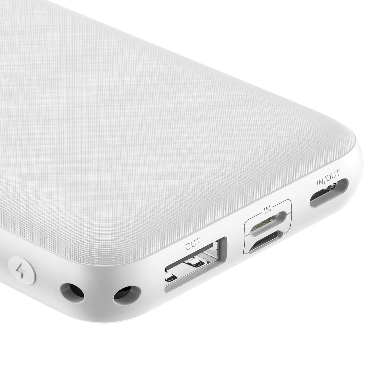 Baseus Mini QC Portable Travel Fast Charging Power Bank 20000mAh Type-C - & Micro Ports - White
