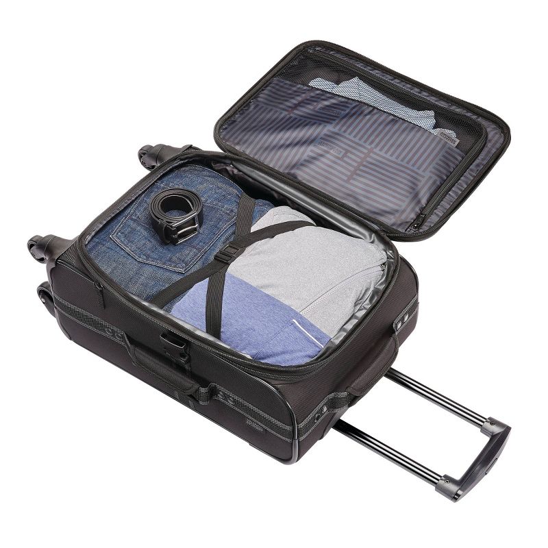 American Tourister 22.5" Softside Carry On Spinner Suitcase - Black