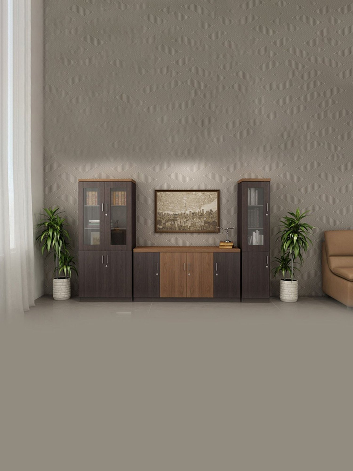 Durian Bliss Black Premium Leatherette Executive Chair