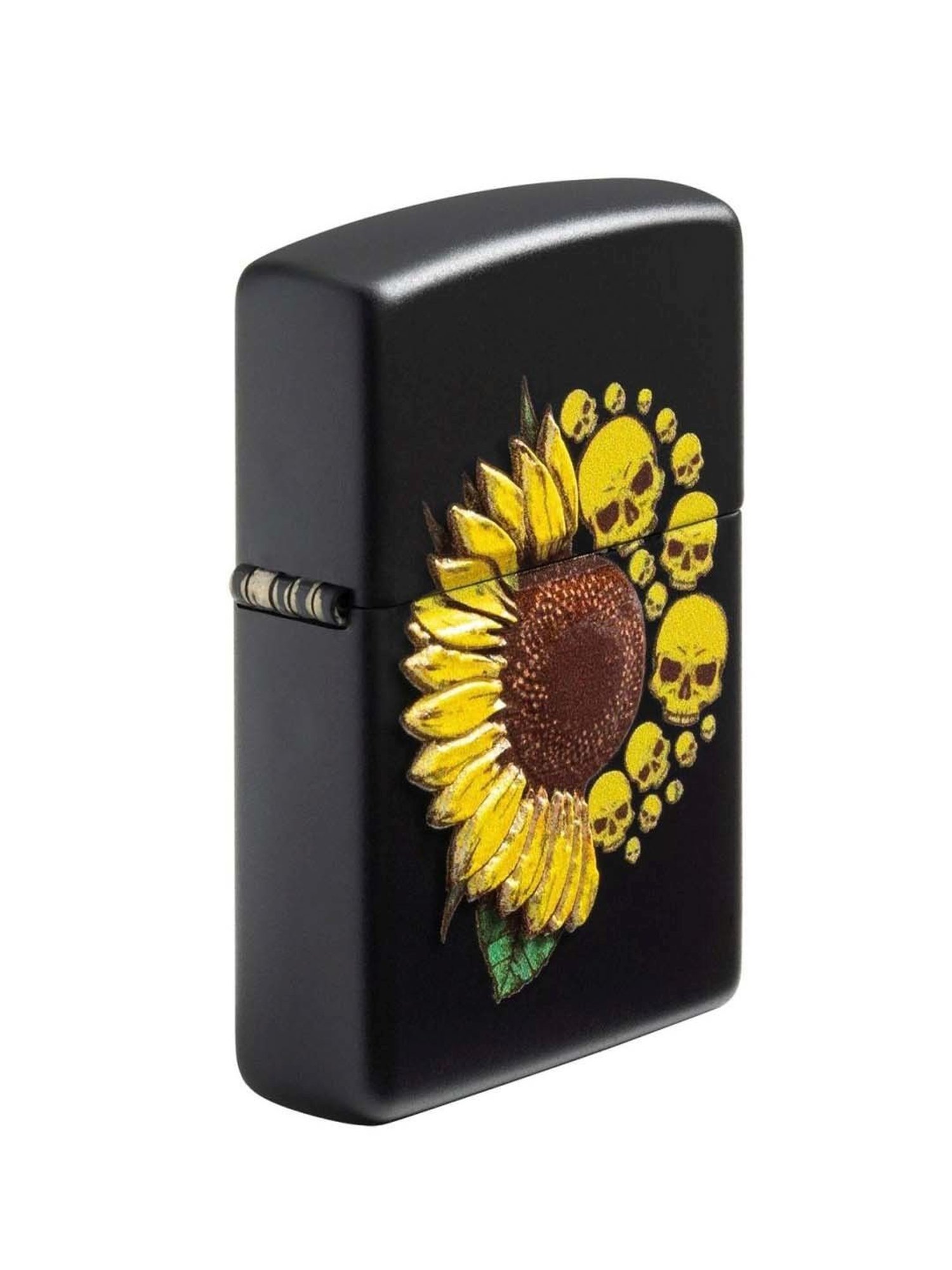 ZIPPO Black & Yellow Brass Windproof Pocket Lighter