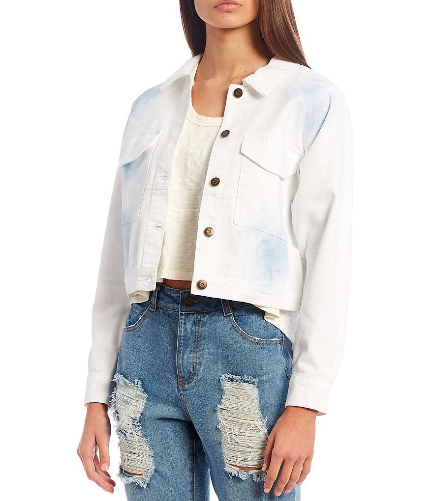 Sundown by Splendid Coordinating Joey Acid Wash Zip Front Hoodie