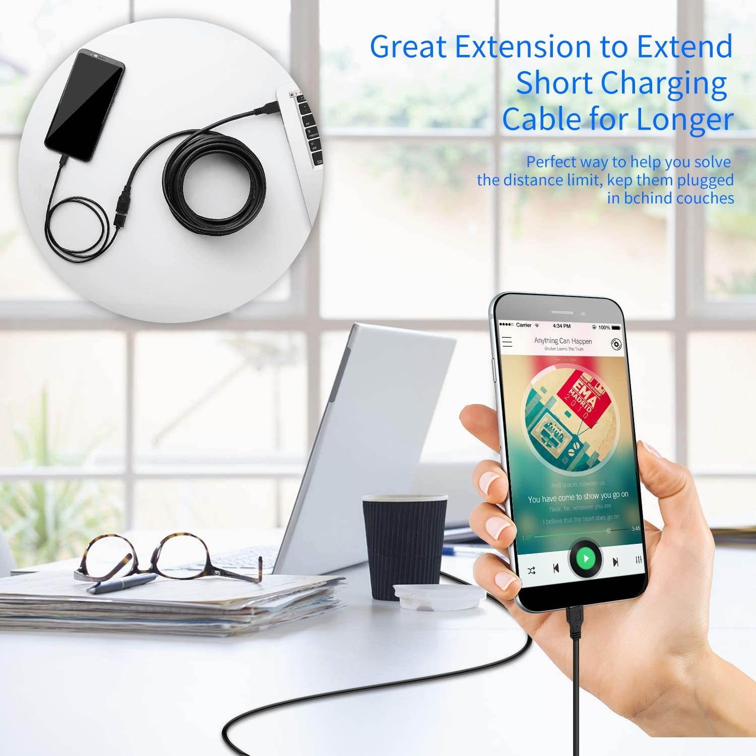 UEETEK 5M 10 Pin Rainbow Flat Ribbon IDC Wire Cable for Digital Product PC Detecting Instruments