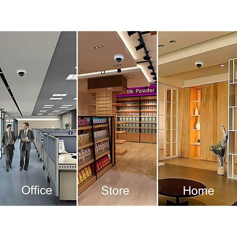 1080P Mini Dome Indoor Security Camera with Great Night Vision,White