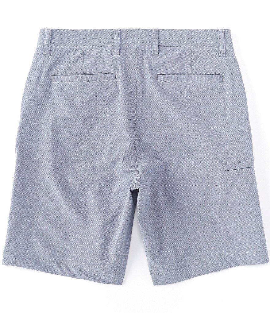 Caribbean Big and Tall 9#double; and 11#double; Inseam Knit Jacquard Shorts