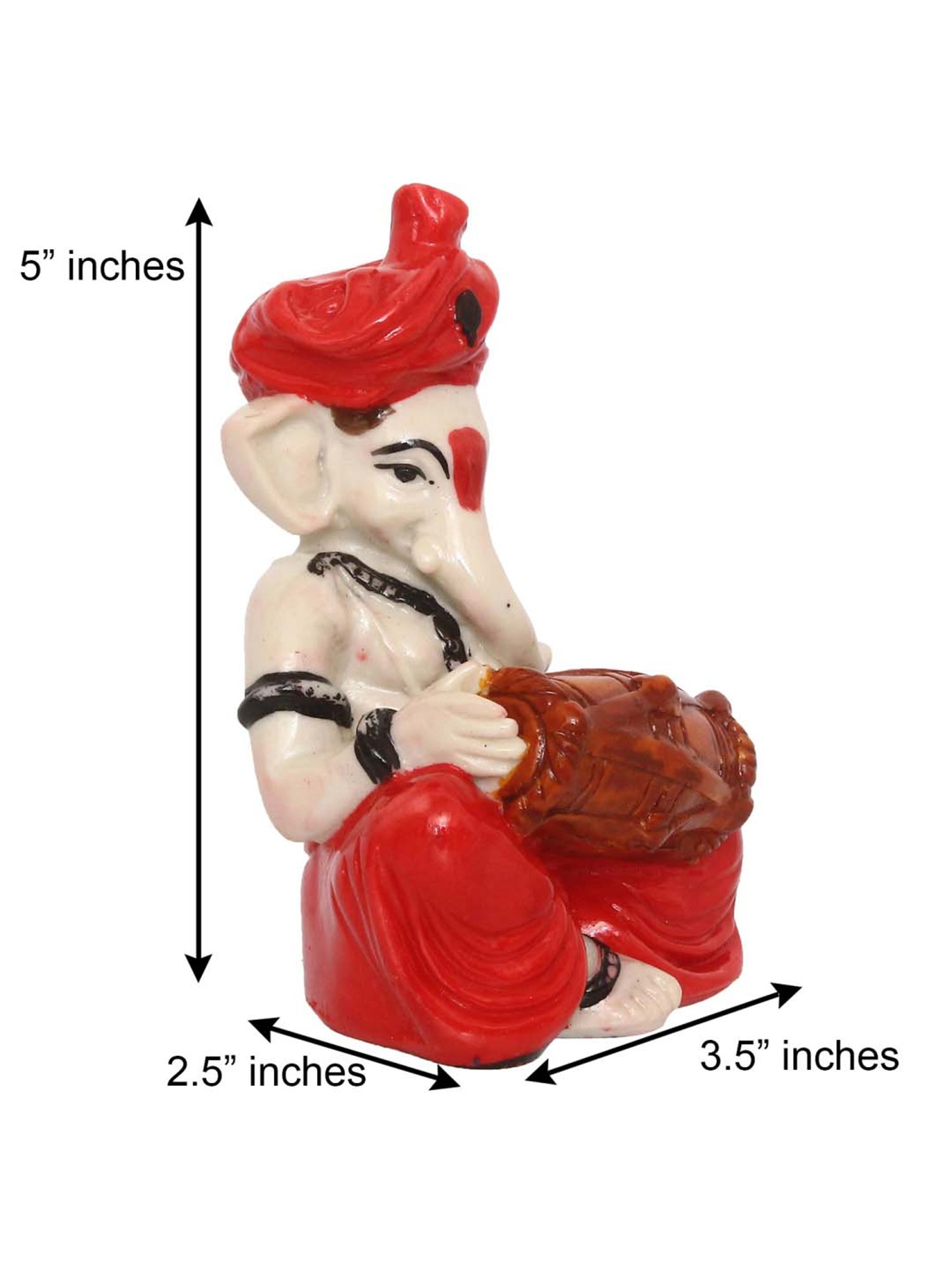 eCraftIndia Lord Ganesha playing Dholak