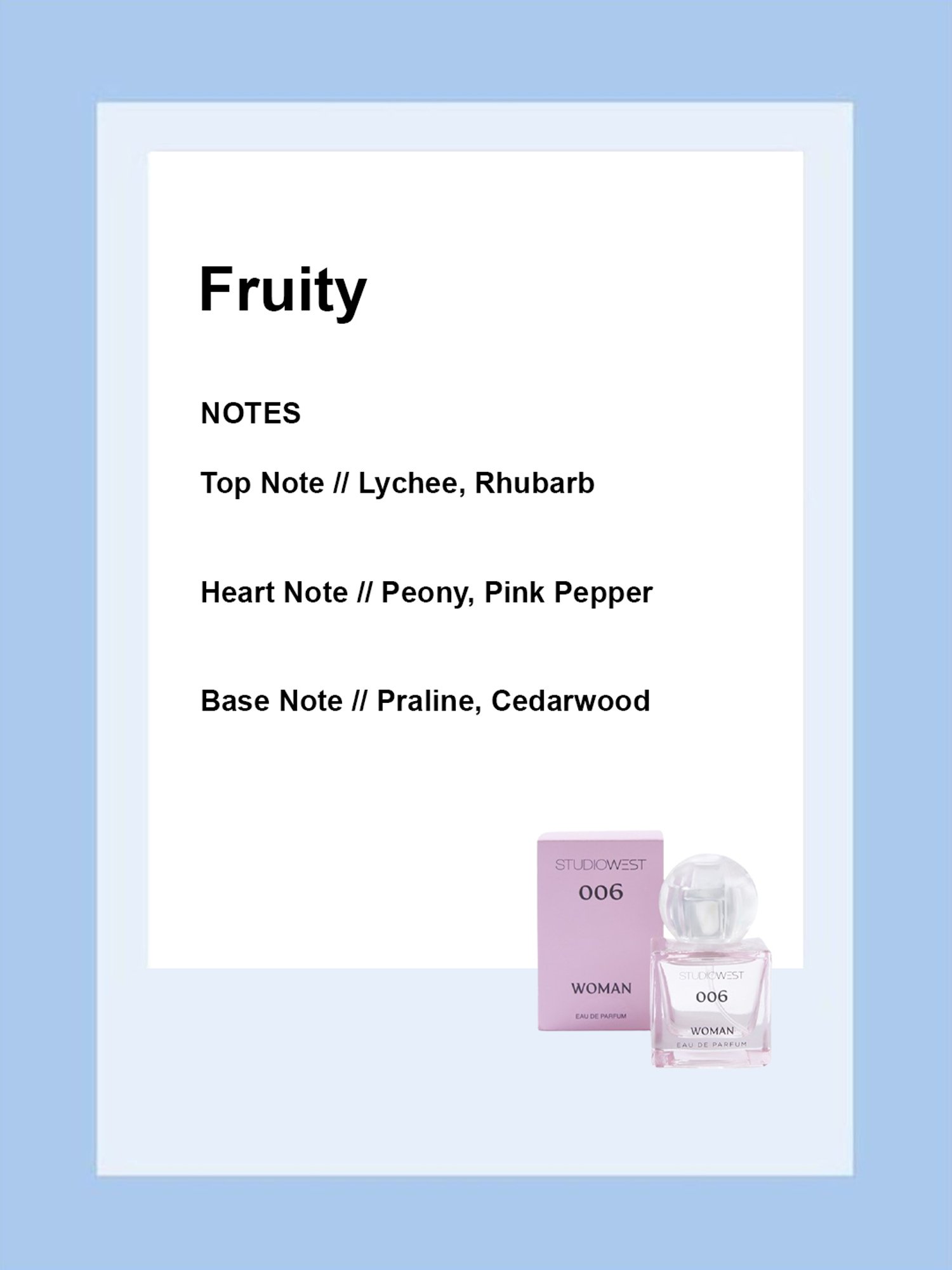 Studiowest by Westside 006 Eau de Parfum for Woman - 25 ml