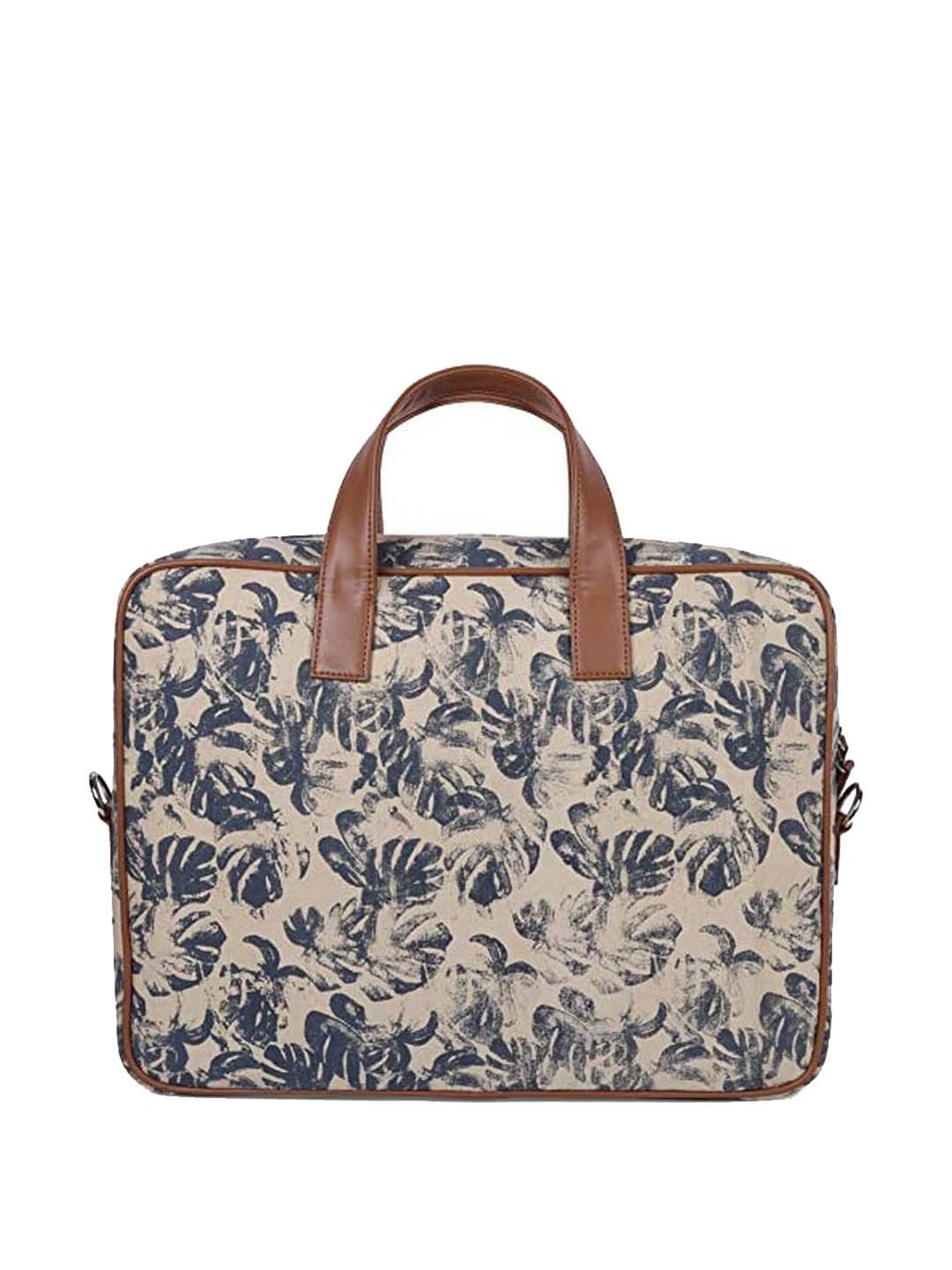 BELWABA Beige Canvas Medium Messenger Bag