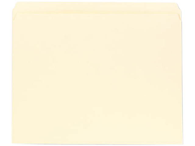 UNIVERSAL File Folders Straight Cut One-Ply Top Tab Letter Manila 100/Box 12110