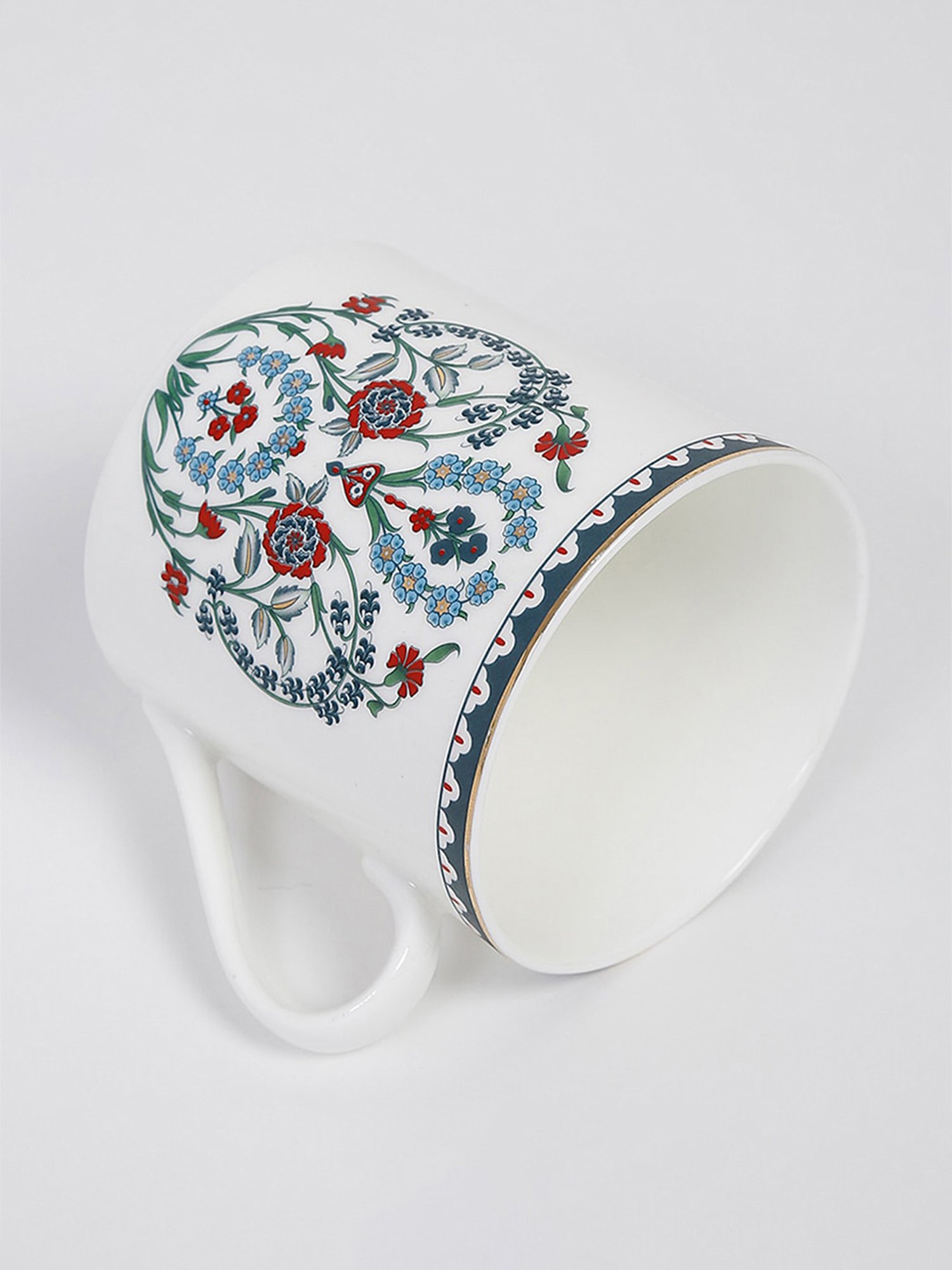 Fabindia Home Avasa Floral Multicolor Ceramic Mug (370 ml)