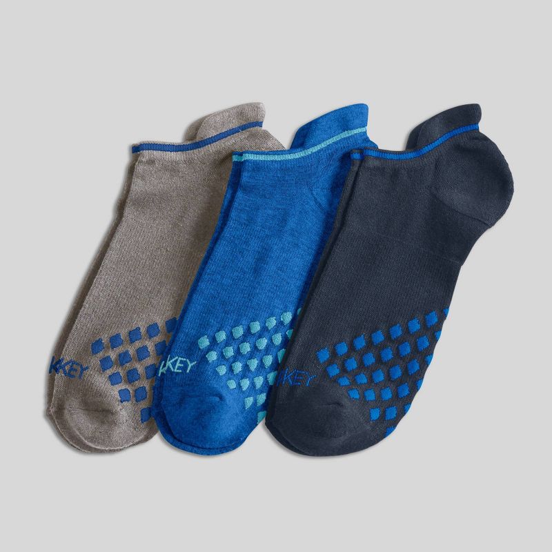 Jockey Generation™ Men's Diamond Cushion Comfort 3pk Tab Casual Socks - Gray/Blue/Navy 7-12