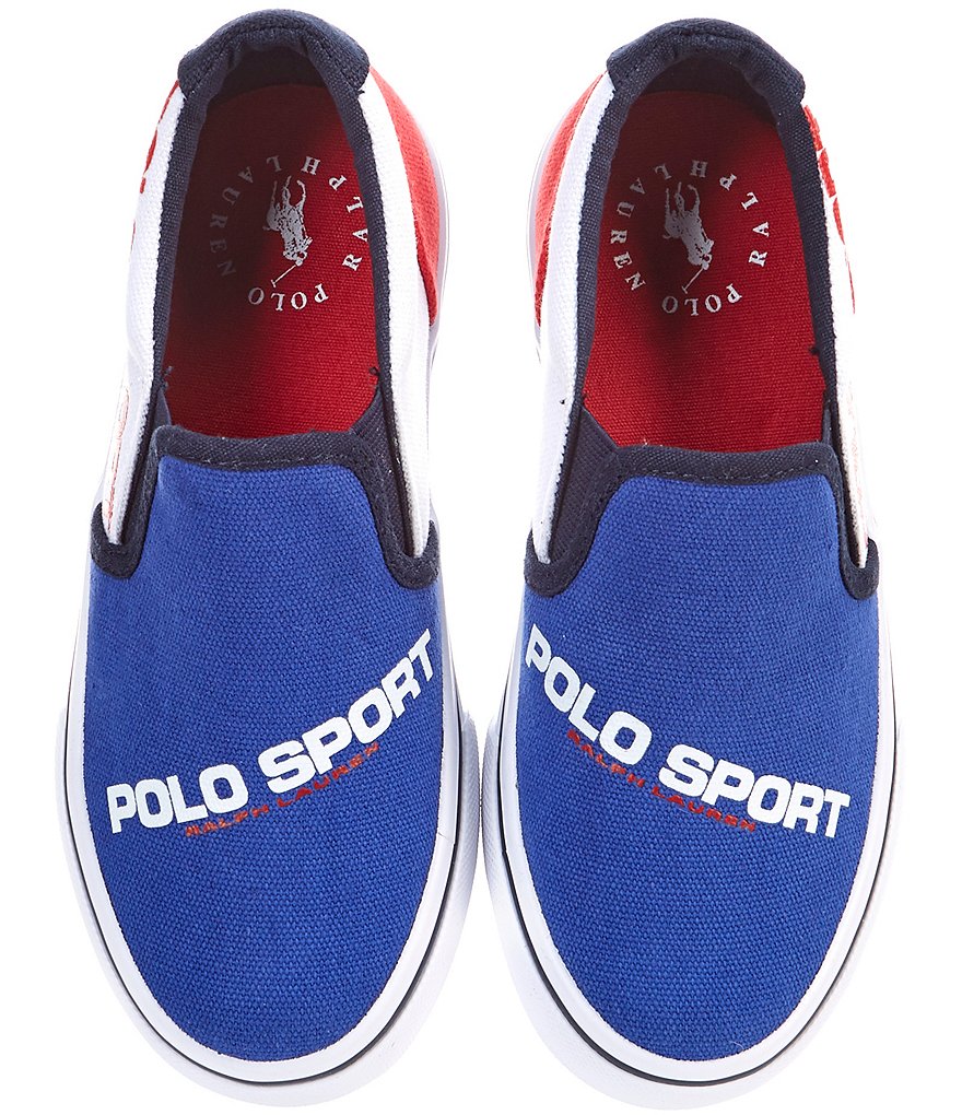 Polo Ralph Lauren Boys' Thompson Canvas Slip On Sneakers (Toddler)