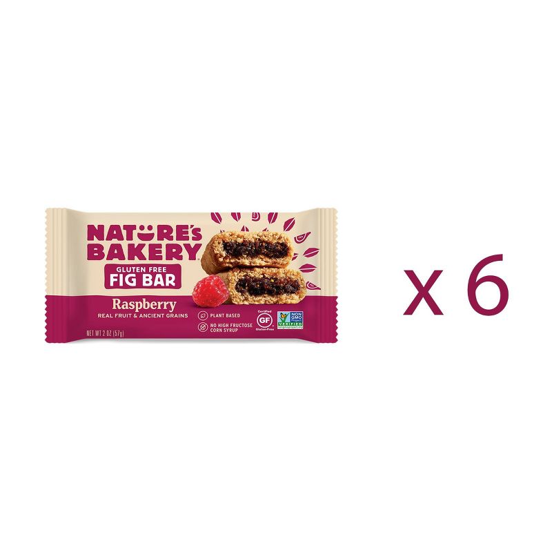 Nature's Bakery Gluten Free Raspberry Fig Bar - 6ct