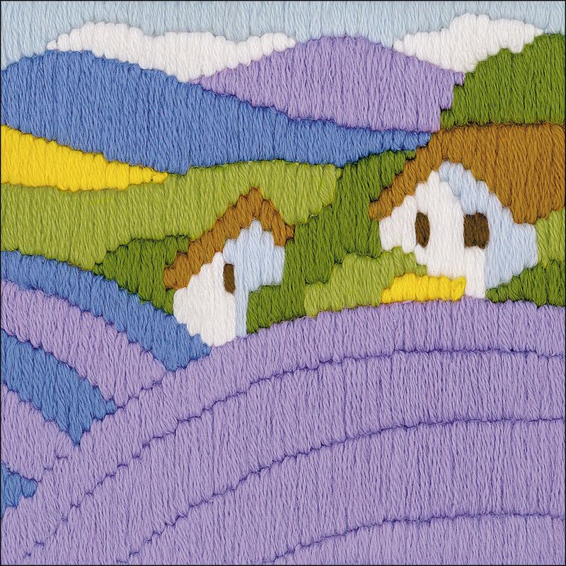 RIOLIS Longstitch Kit 4.75"X4.75"-Lavender (10 Count)