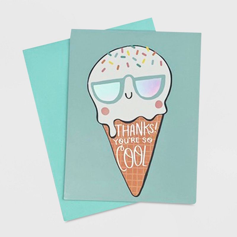 10ct "Thanks! You're so Cool" Ice Cream Boxed Card Set