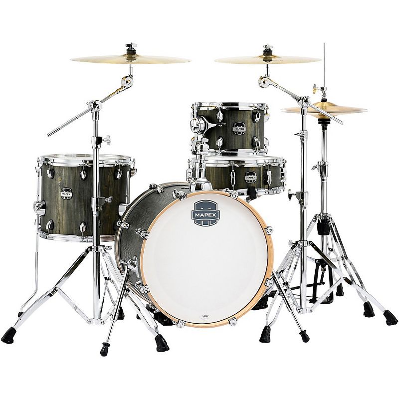 Pearl Export New Fusion 5-Piece Drum Set with Hardware Mirror Chrome