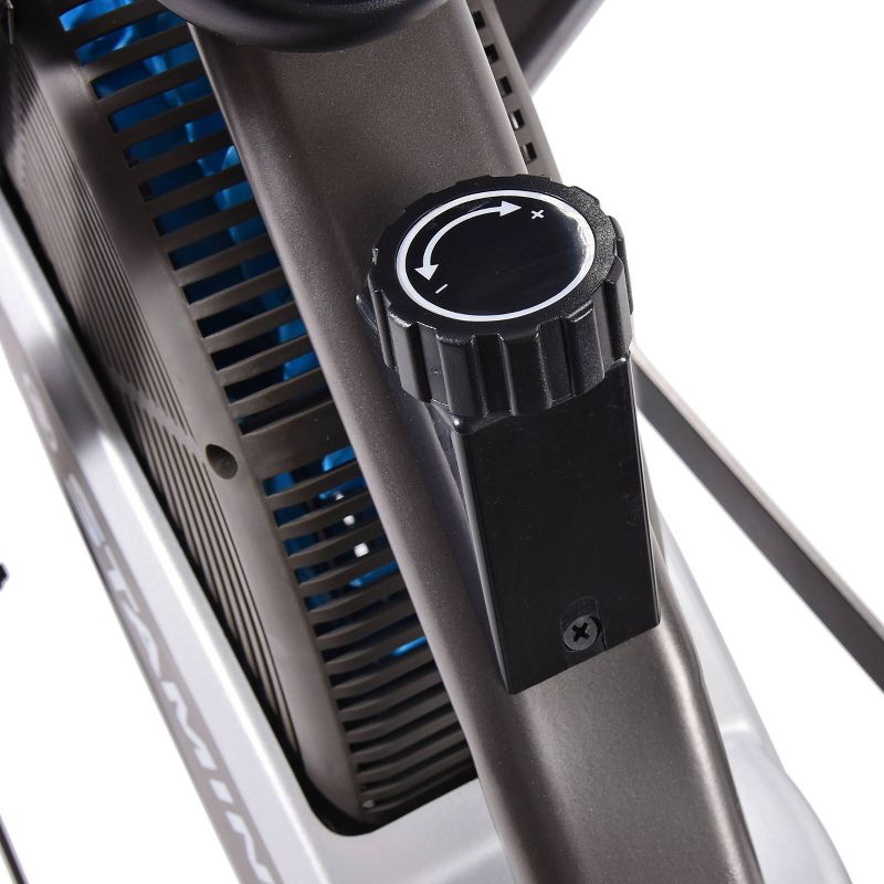 Body Flex Sports Body Rider BRF700 Stationary Full Body Cardio Exercise Upright Fan Bike with Dual Action Handlebars and Adjustable Seat