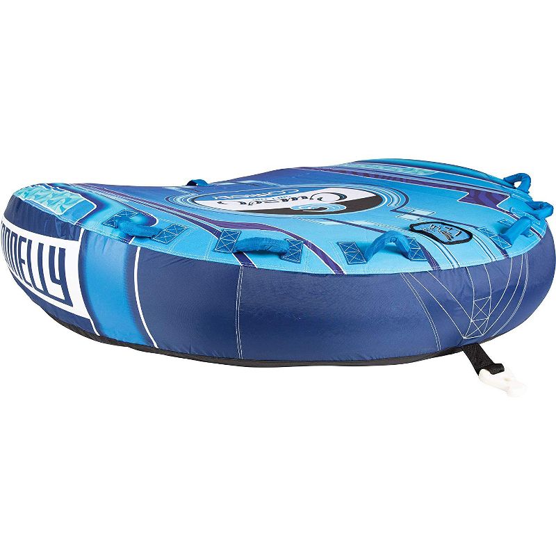 CWB Connelly Cruzer 3 Person Soft Top 70 Inch D Shaped Inflatable Boat Towable Water Inner Tubing Tube, Blue