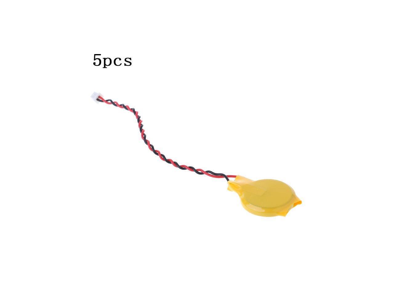 5pcs CR2032 2032 Battery With Wire Disassemble Battery Wire 2 pin Laptop Motherboard BIOS CMOS Battery