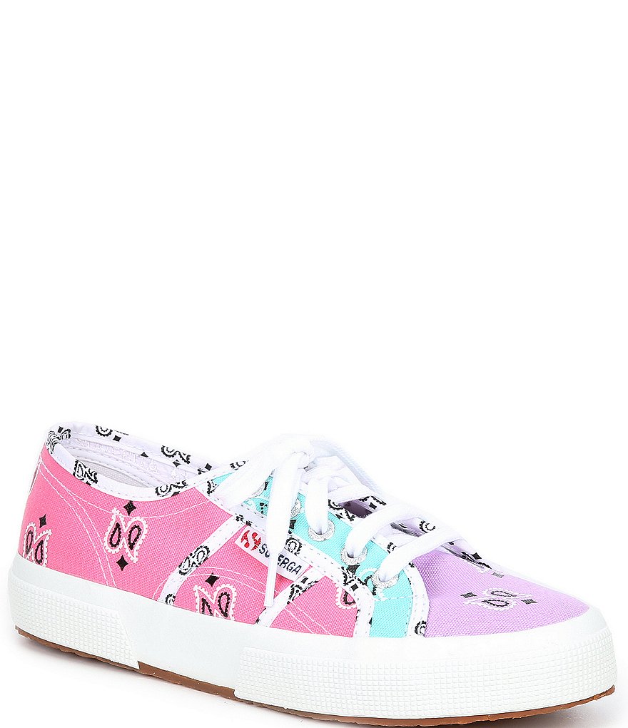 Superga 2750 Bandana Mix Print Lace-Up Sneakers