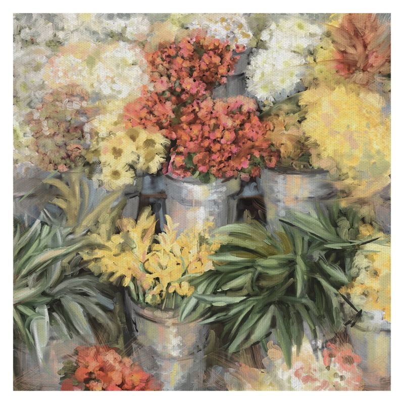 35" x 35" Spring Market by Studio Arts Art on Canvas - Fine Art Canvas