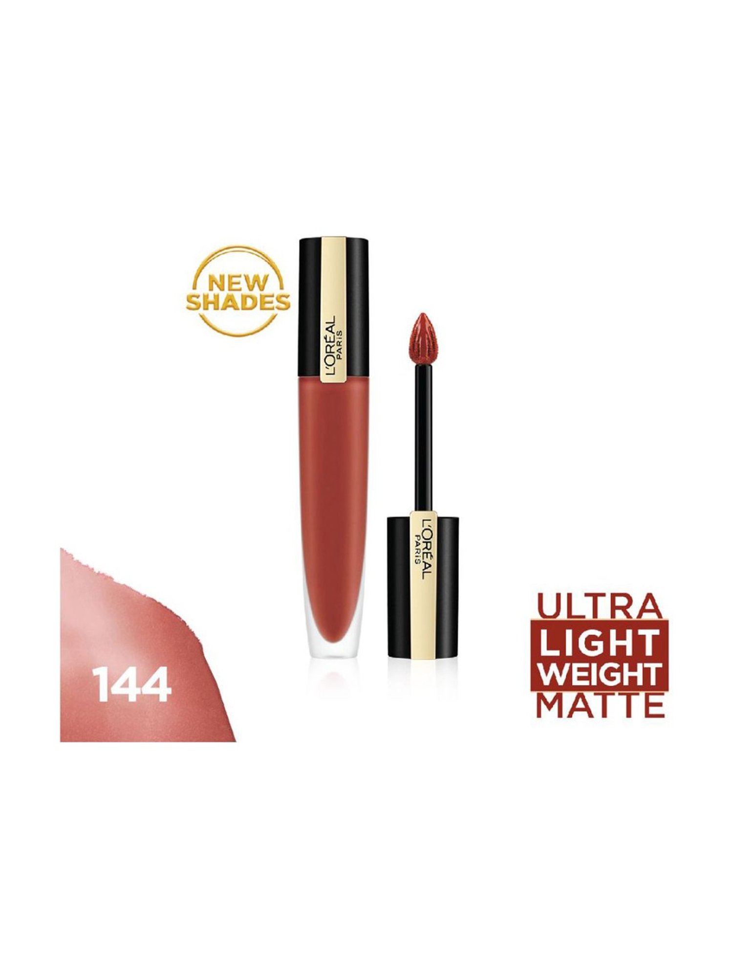 L'Oreal Paris Rouge Signature Matte Liquid Lipstick - 144 I Conquer,7ml