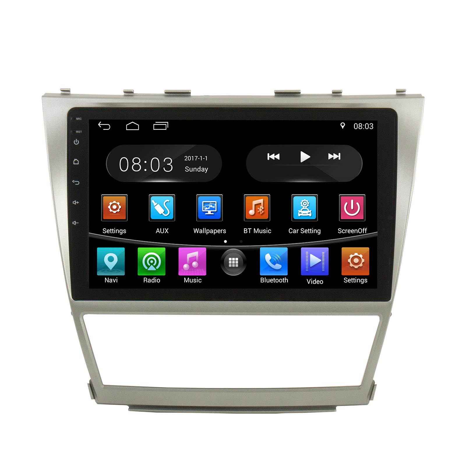 Otto Navi In Dash Navigation System 10" Android GPS Navigation Multimedia Radio w/ Bluetooth for 2007-2011 Toyota Camry OE Fitment (Plug-N-Play)