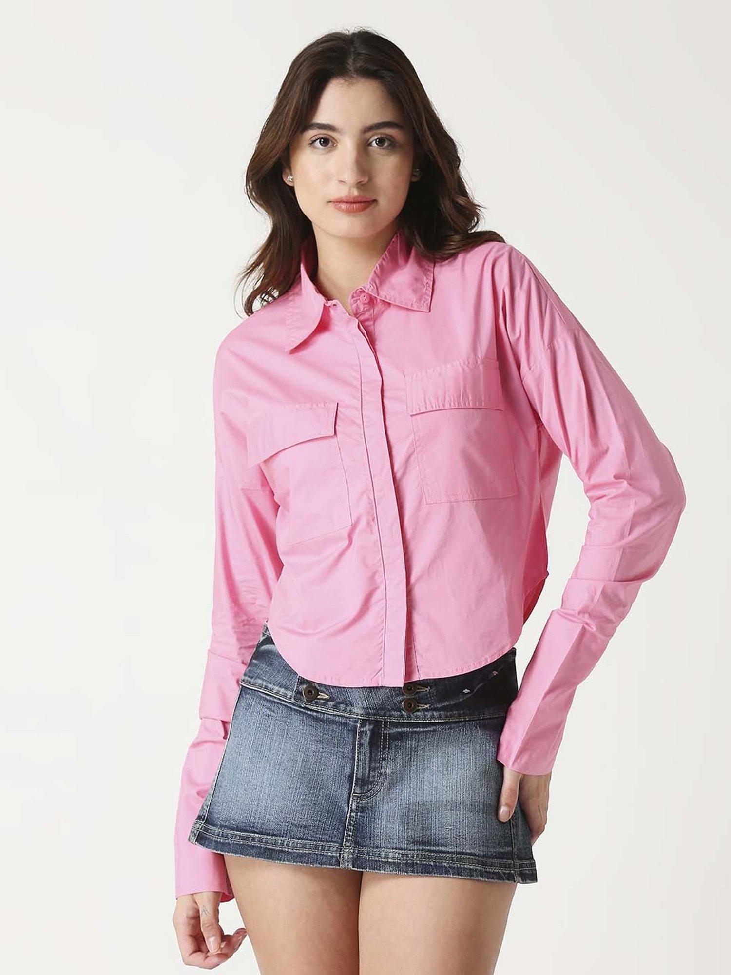 Remanika Pink Cotton Shirt
