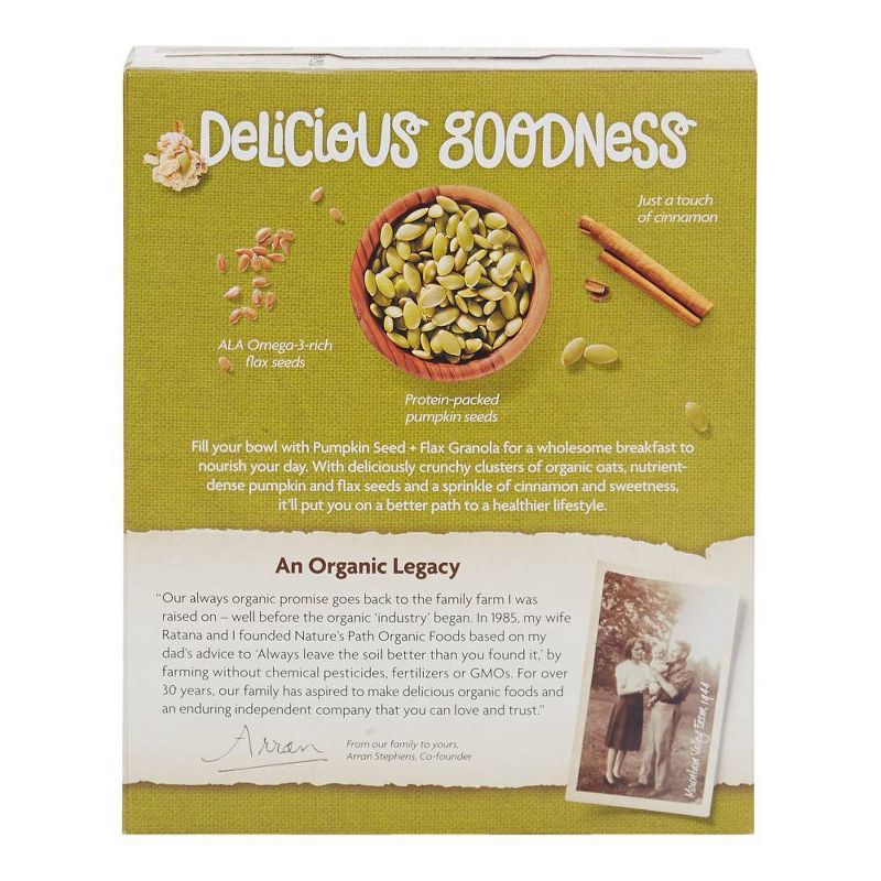 Nature's Path Flax Plus Organic Pumpkin Flax Granola Breakfast Cereal - 11.5oz