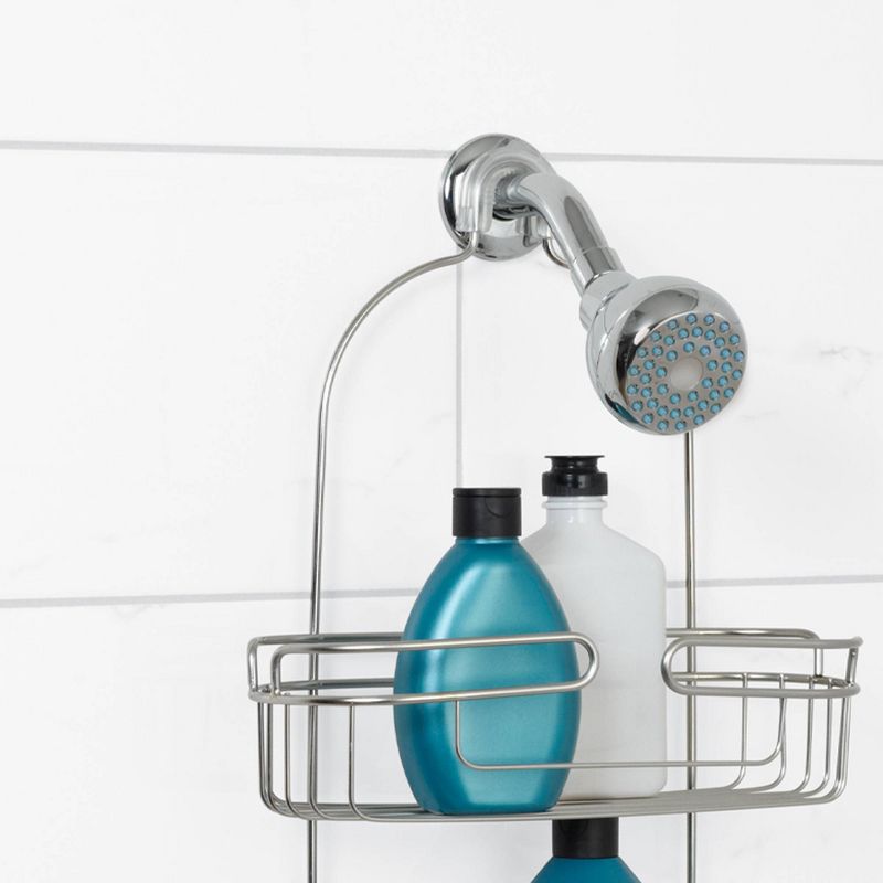 Stainless Over-The-Shower Head Caddy - Zenna Home
