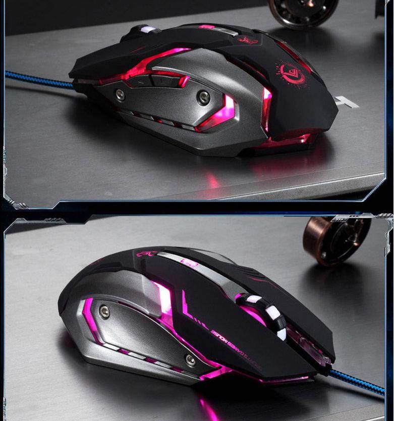 RAJFOO Crazy Scorpion 8D 3200DPI 6Buttons Ergonomic Usb Optical Pro-Gaming Mouse