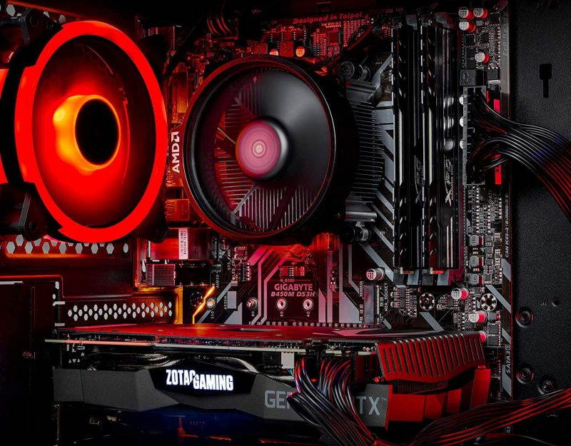 Skytech Chronos Mini Gaming PC Desktop - AMD Ryzen 3 3100, NVIDIA GTX 1650 4GB, 8GB DDR4, 500GB SSD, A320 Motherboard, 550 Watt Bronze, AC Wi-Fi, Windows 10 Home 64-bit
ST-CHRONOSIMINI-0137 Computer