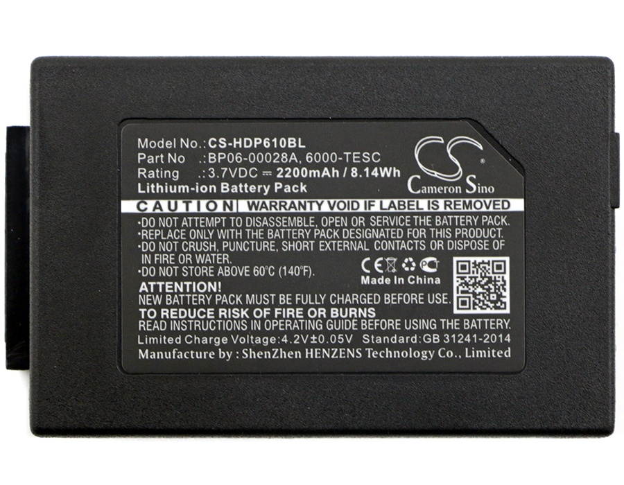 Battery for Honeywell Dolphin 6000-BTSC 6000-TESC 6100 6110 6500 ScanPal 5100