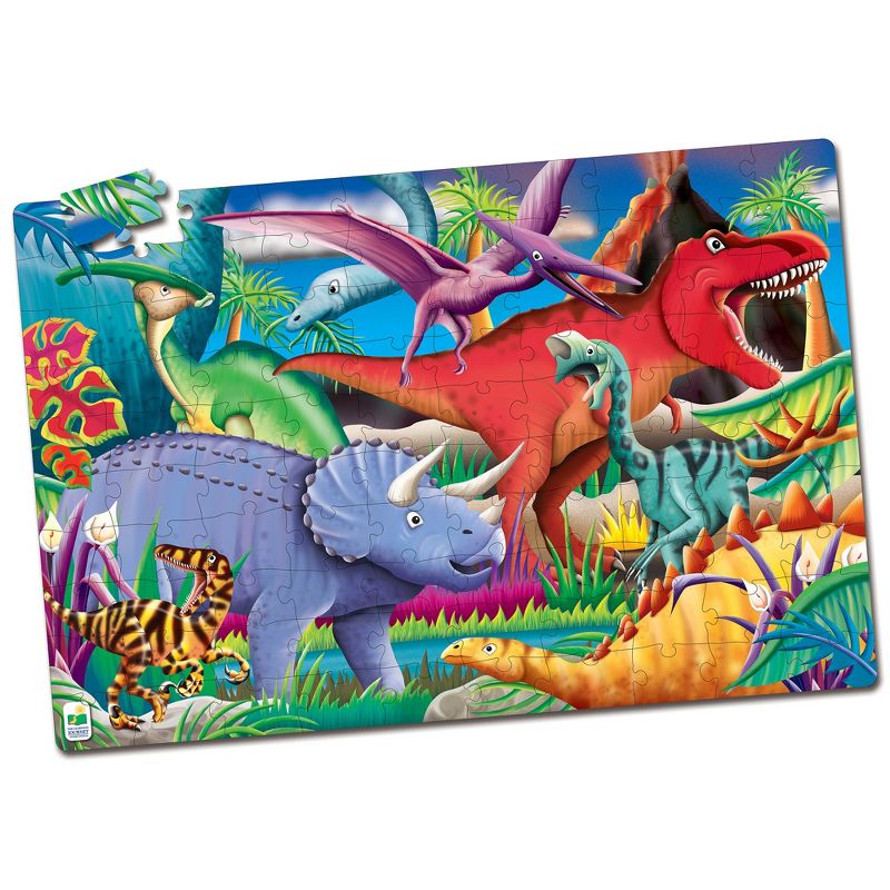 The Learning Journey Puzzle Doubles! Glow in the Dark! Dinos 100 pcs
