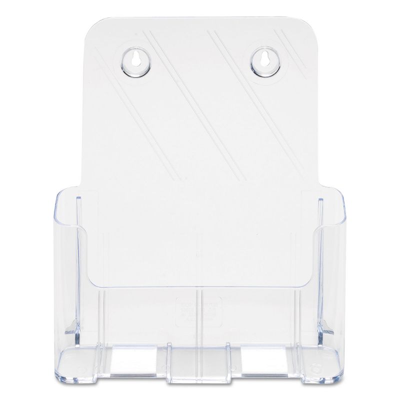 Deflecto DocuHolder for Countertop or Wall Mount Use 9 1/4w x 3 3/4d x 10 3/4 Clear 77001