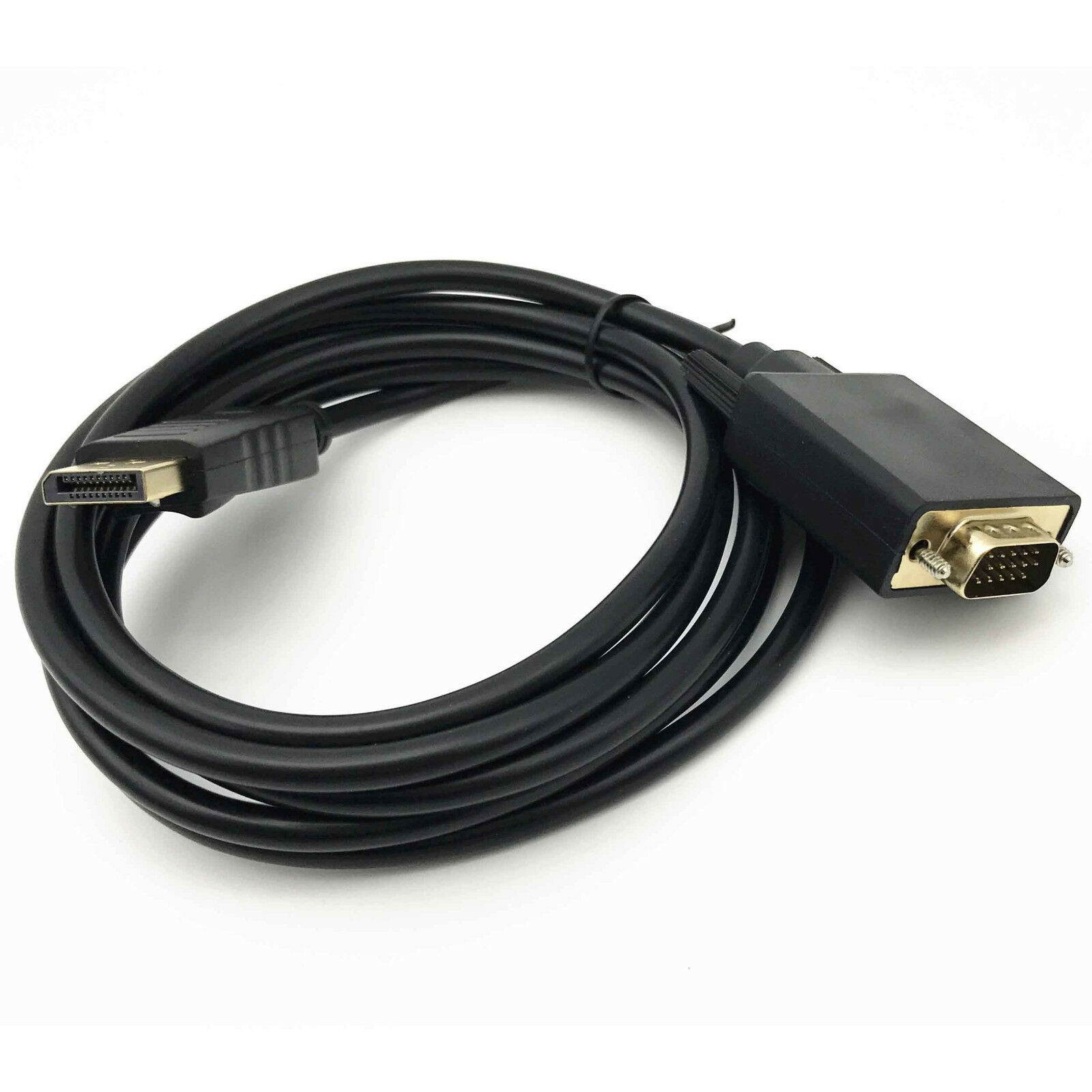 6 Feet Gold Plated DisplayPort DP Male to VGA Male Cable Cord For