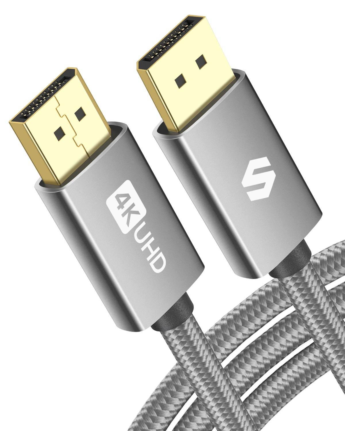 DisplayPort Cable 10ft Silkland DP Cable 3M [4K@60Hz 2K@165Hz] Braided Display Port 1.2 Cable 2K@144Hz High Speed DisplayPort Cable 4K Compatible for PC Laptop Gaming Graphics Card