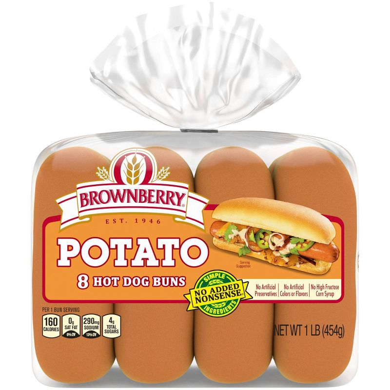 Brownberry Potato Hot Dog Buns - 15oz